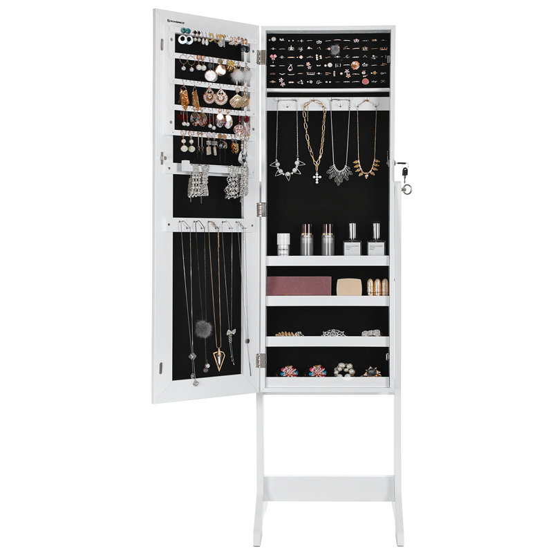 Ebern Designs Aganlane 16.2'' Wide FreeStanding Jewelry Armoire with